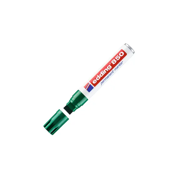 Marcador Permanente Grosso Edding 850 Verde 5-15mm | Loja BluePixel