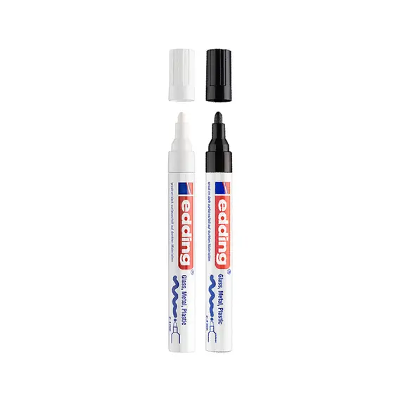Edding 750 Marcador Grosso 2-4mm em 2 Cores | Alta Qualidade na BluePixel.pt