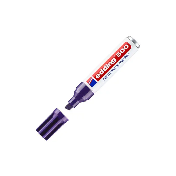 Marcador Permanente Grosso Edding 500 Violeta 2-7mm | Material de Escritório e Artes