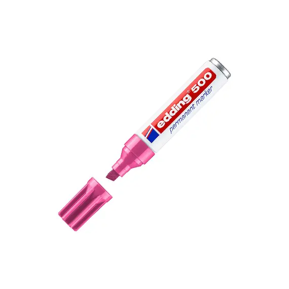 Marcador Permanente Grosso Edding 500 Rosa 2-7mm | Material de Escritório na bluepixel.pt