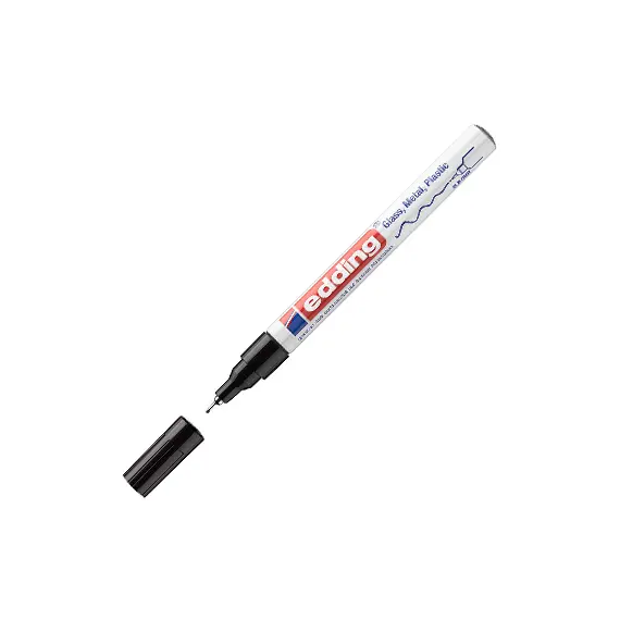 Marcador Permanente Fino Edding 780 0,8mm Preto | Loja BluePixel