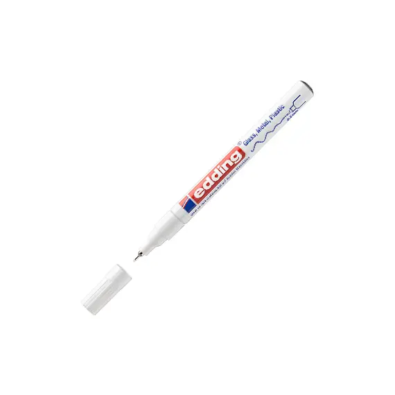Marcador Permanente Fino Edding 780 0,8mm Branco | Alta Qualidade | bluepixel.pt