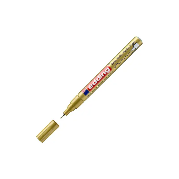 Marcador Permanente Fino Edding 780 Ouro 0,8mm | Alta Qualidade | bluepixel.pt