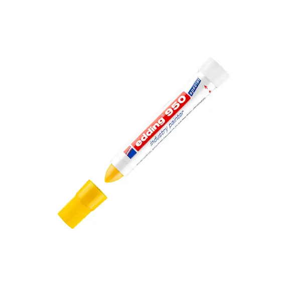 Marcador Permanente Grosso Edding 950 10mm Amarelo | Loja BluePixel