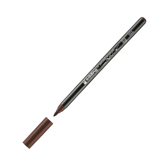 Marcador Porcelana Edding 4200 1-4mm Castanho | Alta Precisão para Decoração e Escrita