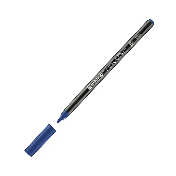 Marcador Porcelana Edding 4200 1-4mm Azul Aço | Escreva e decore porcelana e vidro com precisão