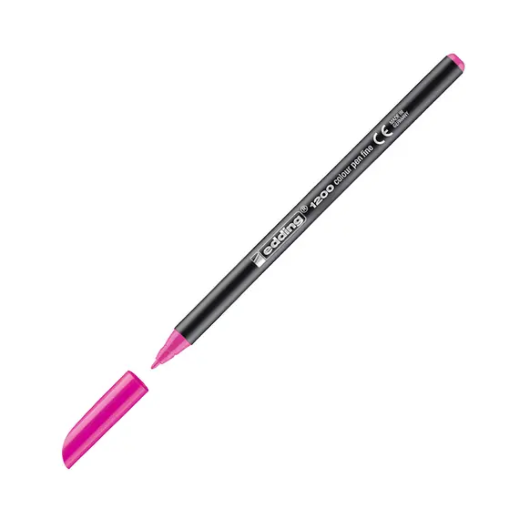 Marcador Médio Edding 1200 Rosa Fluorescente 1mm - Caneta de Alta Qualidade para Destaque | bluepixel.pt