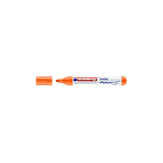 Marcador Tecidos Edding 4500 Laranja 2-3mm | Ideal para Personalizar Roupas