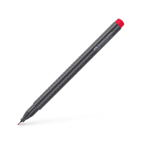 Marcador Fino Faber-Castell 0,4mm Carmim | Alta Precisão e Qualidade na BluePixel.pt