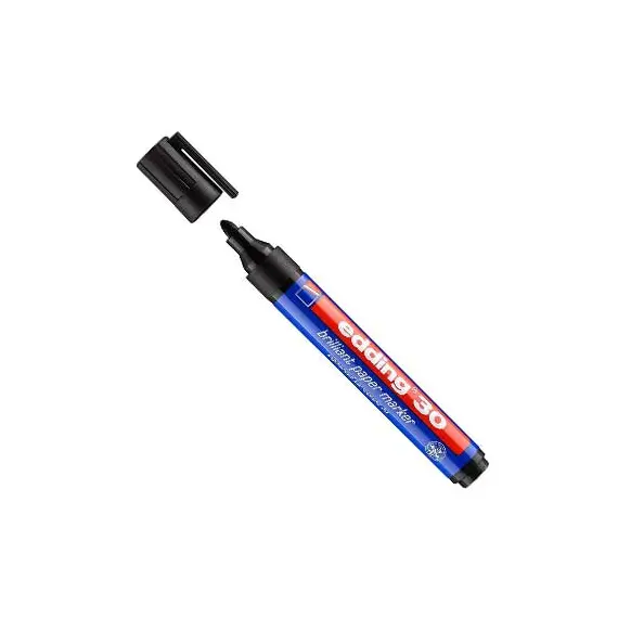 Marcador Profissional Edding 30 para Sacos PVC Pretos | Alta Qualidade na Loja BluePixel
