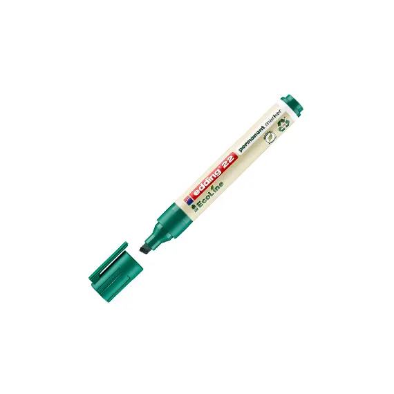 Marcador Permanente Grosso Edding E-22 Verde 1-5mm | Loja BluePixel