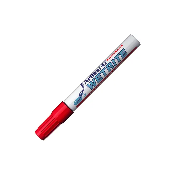 Marcador Artline 47 para Superfícies Molhadas Vermelho - 1 Unidade | Loja BluePixel