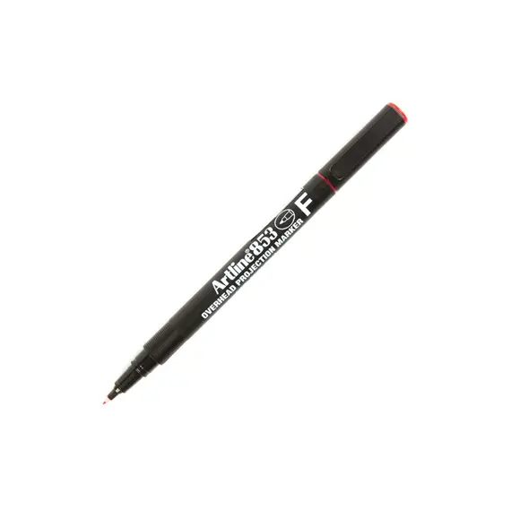 Marcador Permanente Fino Artline 853 0,5mm Vermelho - Pack de 12 | BluePixel