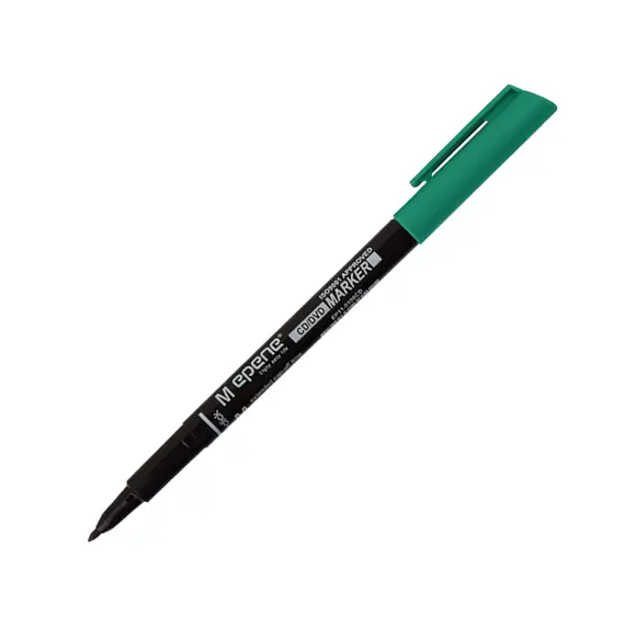 Marcador Permanente Médio Epene 0106CD Verde | Material de Escritório de Qualidade