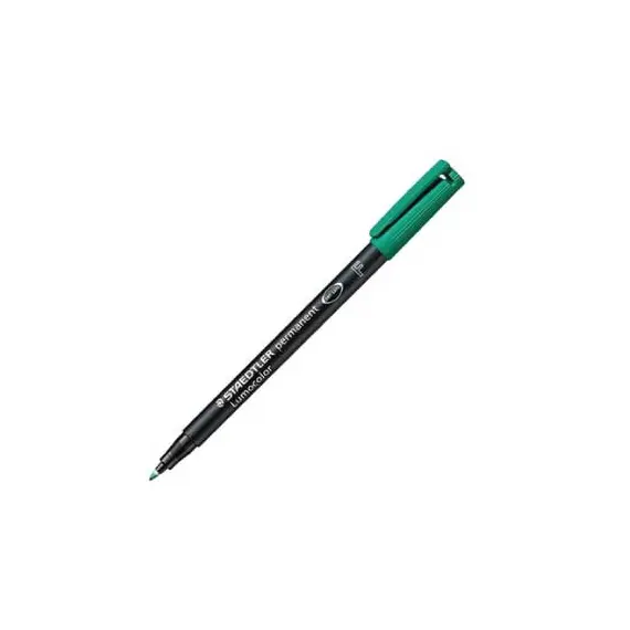Marcador Permanente Fino Lumocolor 318F Verde 0,6mm STAEDTLER | Loja BluePixel