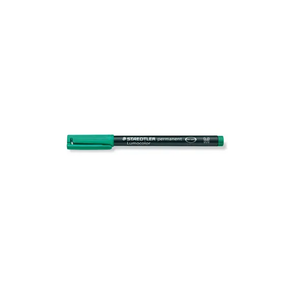 Marcador Permanente Médio Lumocolor 317-5 STAEDTLER Verde 1un - Escrita Duradoura e Precisão