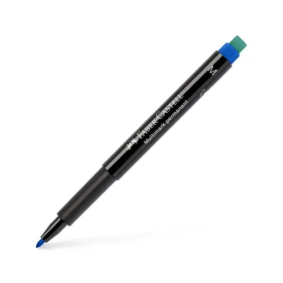 Marcador Permanente Médio Faber-Castell 0,9mm Azul | Loja BluePixel.pt