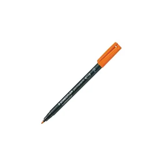 Marcador Permanente Fino Lumocolor 318F STAEDTLER Laranja 0,6mm - Material de Escritório