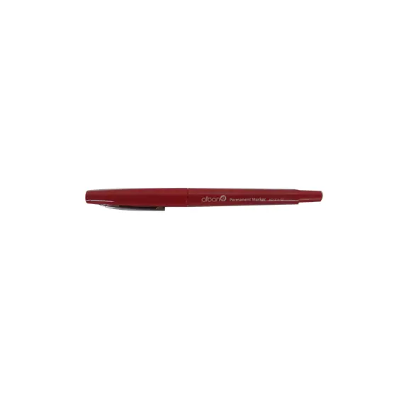 Marcador Permanente Médio Alban AC1214-02 Vermelho | Material de Escritório de Qualidade