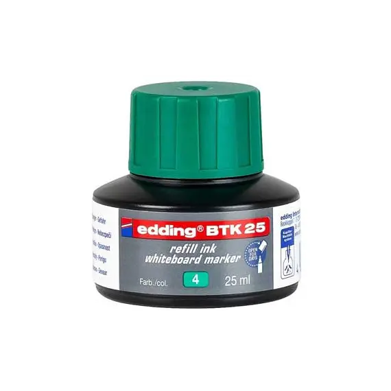 Recarga para Marcador de Quadros Brancos Edding BTK25 Verde 25ml | Loja BluePixel