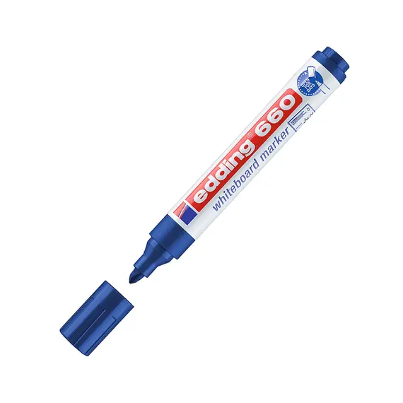 Marcador Quadros Brancos Edding 660 1,5-3mm Azul | Loja BluePixel