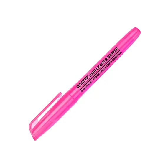Marcador Fluorescente Epene EP10-0112 Rosa - Material Escolar de Alta Qualidade