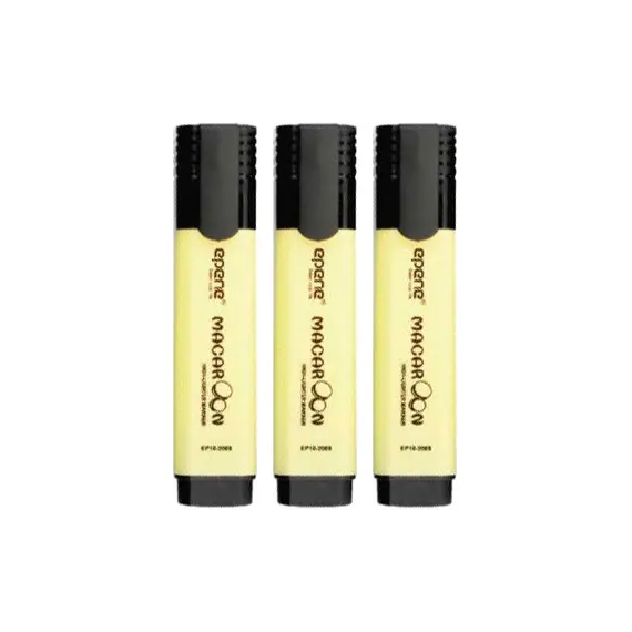 Marcador Fluorescente Epene EP10-2009 Amarelo Pastel - Pack de 3 unidades | Loja BluePixel