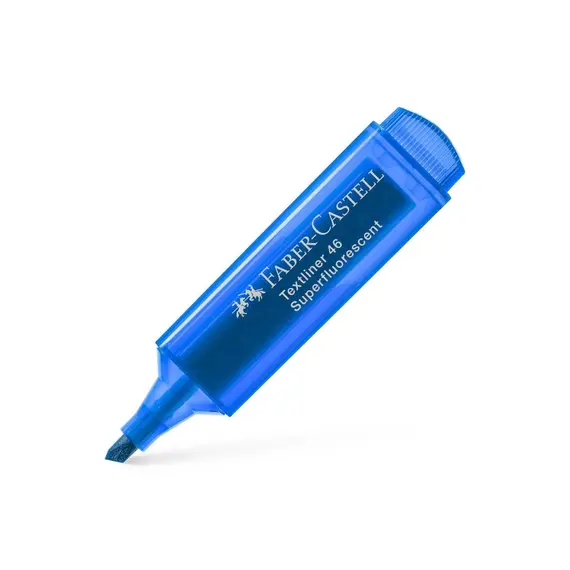 Marcador Fluorescente Faber Textliner 46 Azul - Pack de 10 unidades | BluePixel.pt