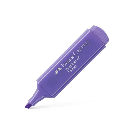 Marcador Fluorescente Faber Textliner 46 Lilás Pastel 10un - Alta qualidade para destacar textos