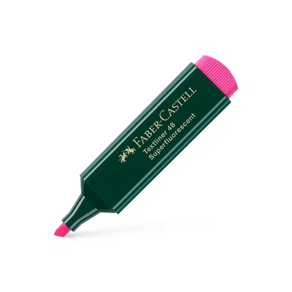 Marcador Fluorescente Faber Textliner 48 Rosa - Pack de 10 | Material Escolar Faber-Castell