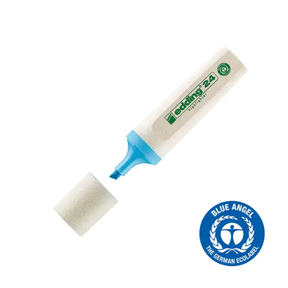 Marcador Fluorescente Edding 24 Ecoline 2-5mm Azul | Loja BluePixel