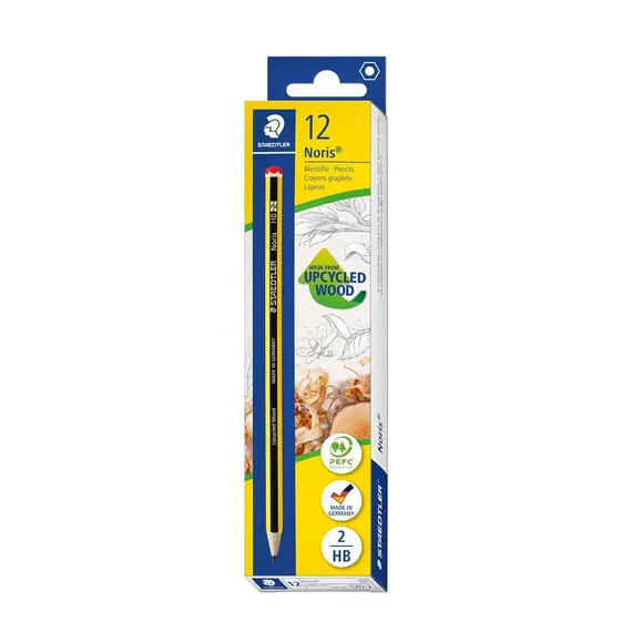 Lápis de Grafite HB Noris 120-2 STAEDTLER - Embalagem com 12 unidades para escrita e desenho
