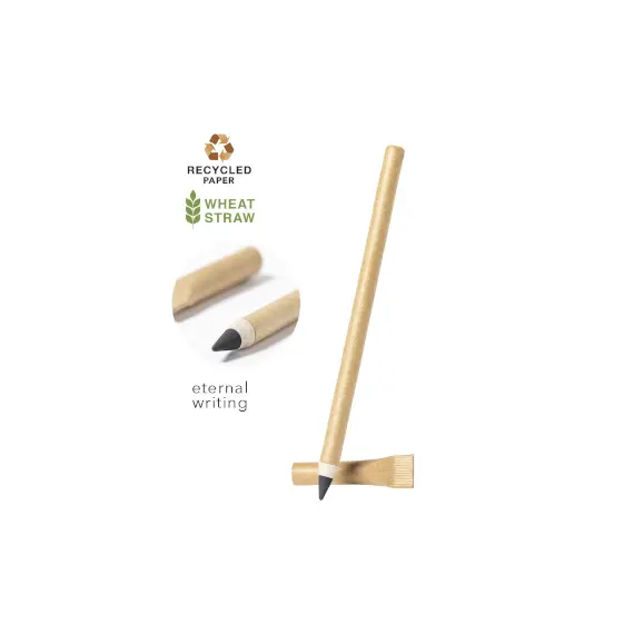 Lápis Infinito Nature com Tampa - Marca OUTRAS | Escrita ecológica e confortável