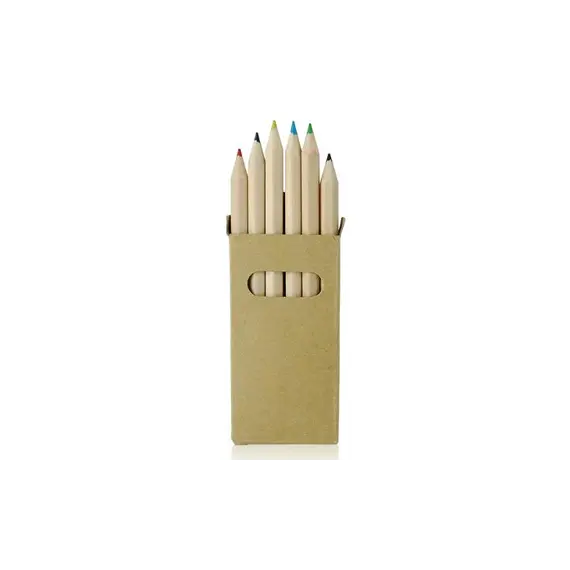 Lápis de Cor NEUTRAL Funnyset 6 unidades - Caixa cartão 9cm | Loja BluePixel