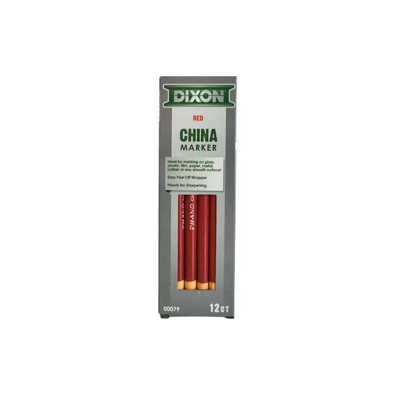 Lápis Dermatográfico Dixon Marker Vermelho LYRA - Embalagem 12un | Loja BluePixel