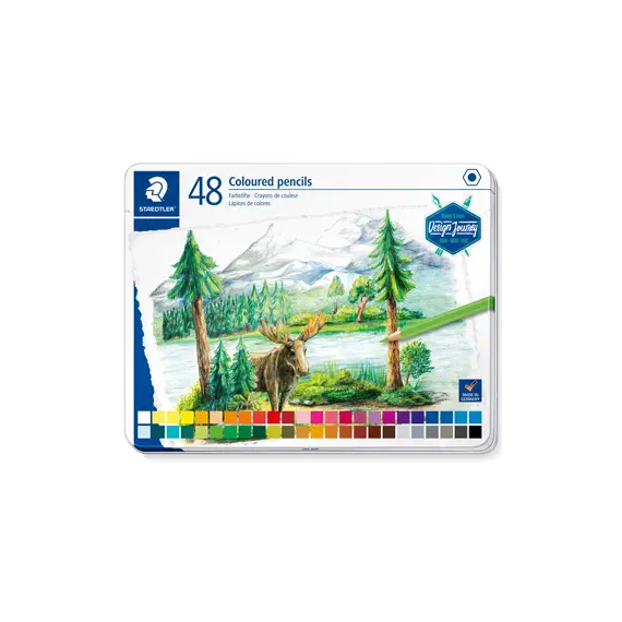 Lápis de Cor STAEDTLER Journey 48un Cx Metal - Design Elegante e Duradouro | bluepixel.pt