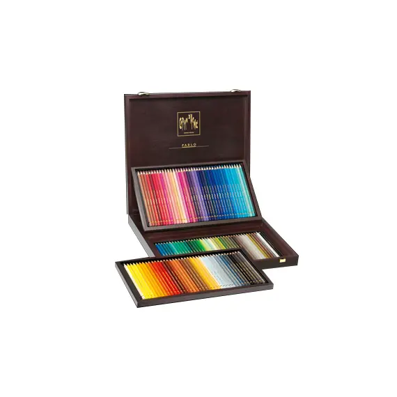 Lápis de Cor Aquarelável Caran D'Ache Pablo 120un Caixa Madeira | Loja BluePixel