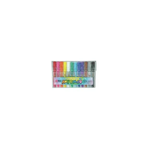 Set de Marcadores Grosso Any-Color 12 Cores DONG-A | Material de Escrita e Arte