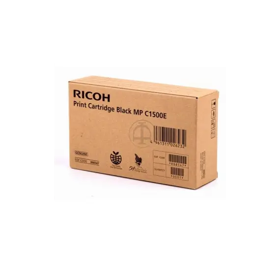 Tinta Ricoh MP-C1500E Preto 888547 | Compatível com Impressoras Ricoh | Loja BluePixel