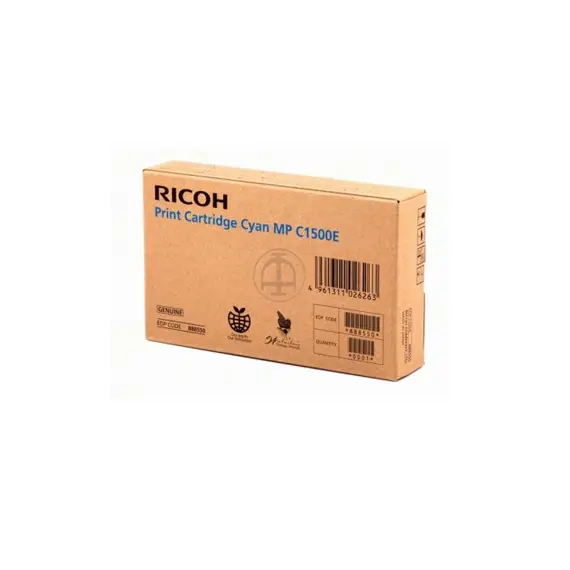 Tinta Ricoh MP-C1500E Azul - Cartucho de tinta compatível para impressoras Ricoh | BluePixel.pt