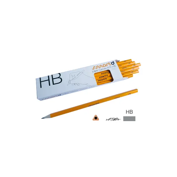 Lápis Grafite Nº2-HB Triangular SMARTD - Pack 12 | Material Escolar de Qualidade na bluepixel.pt