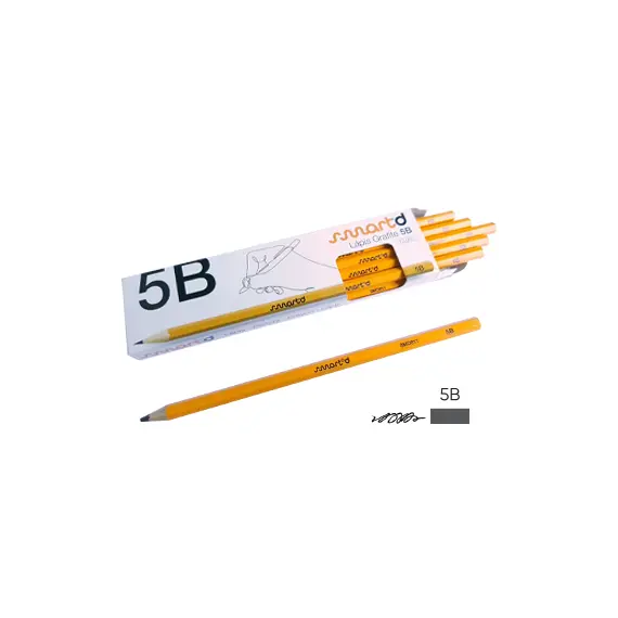 Lápis Grafite 5B SMARTD Cx 12un - Material de Desenho e Escrita de Alta Qualidade