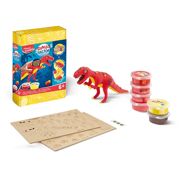 Fábrica de Pasta Modelar T-Rex MAPED | Brinquedo Criativo para Crianças