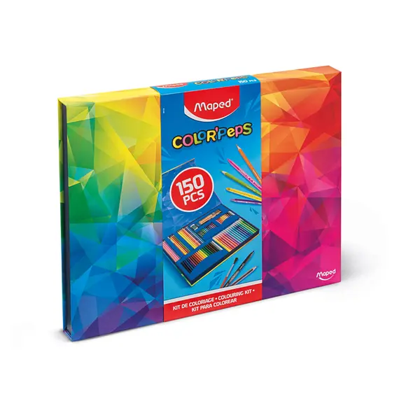 Kit Colorir 150 Peças MAPED | Material de Arte para Crianças na bluepixel.pt