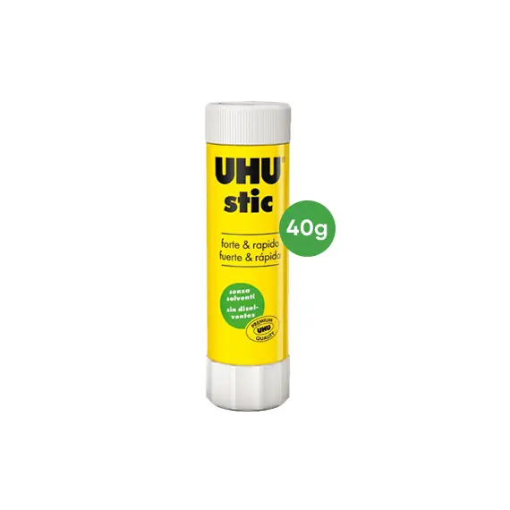 Cola Stick UHU 40g - Cola forte e fácil de aplicar para artesanato e escolaridade | bluepixel.pt