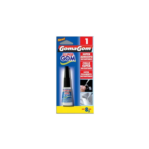 GOMAGOM Cola Rápida 8g Instantânea em Blister | Reparações Rápidas e Resistentes