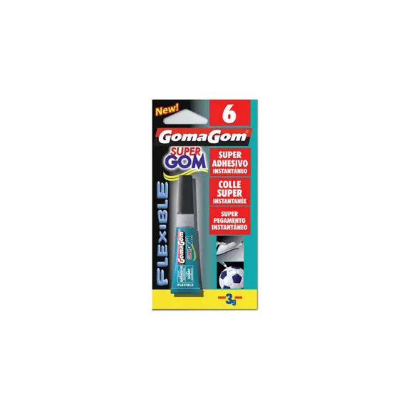GOMAGOM Cola Rápida 3g Flexível Instantânea - Reparos e Artesanato | bluepixel.pt