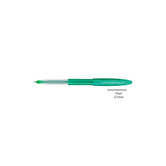 Esferográfica Gel Uni Ball Gelstick UM-170 Verde 0,7mm - Pack de 12 | Loja BluePixel