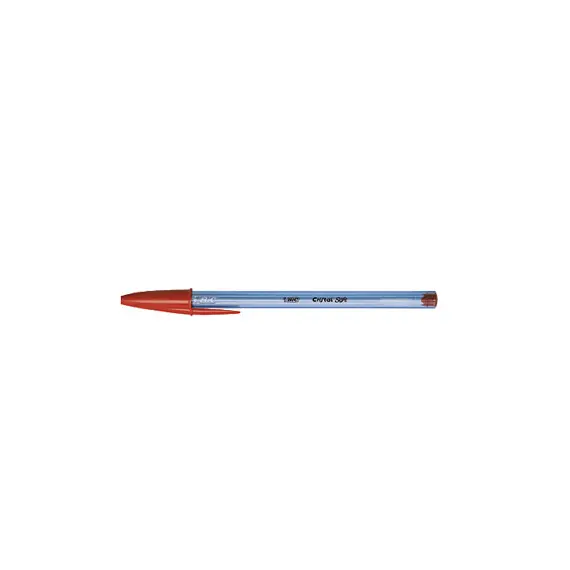 Esferográfica BIC Cristal Soft BallPoint Vermelho 1,2mm - Pack de 50 | Loja BluePixel