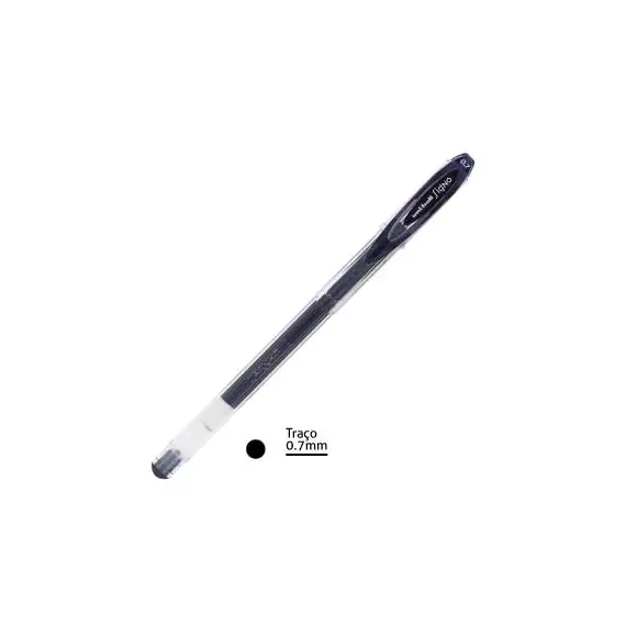 Esferográfica Gel Uni Signo UM120 Preto 0,7mm | Alta Qualidade | bluepixel.pt